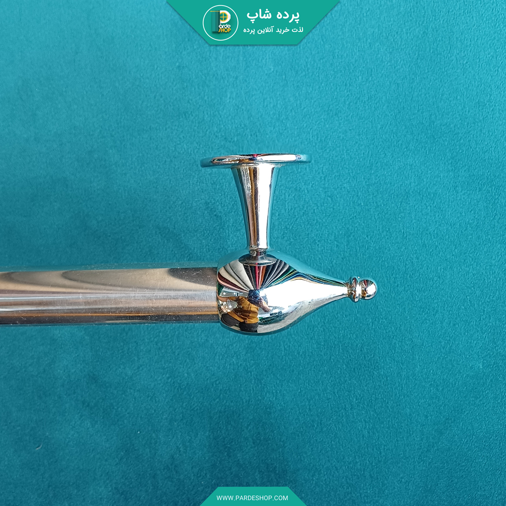 سری پایه دار استیل چوب پرده