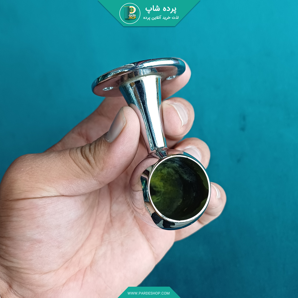 سری پایه دار استیل چوب پرده