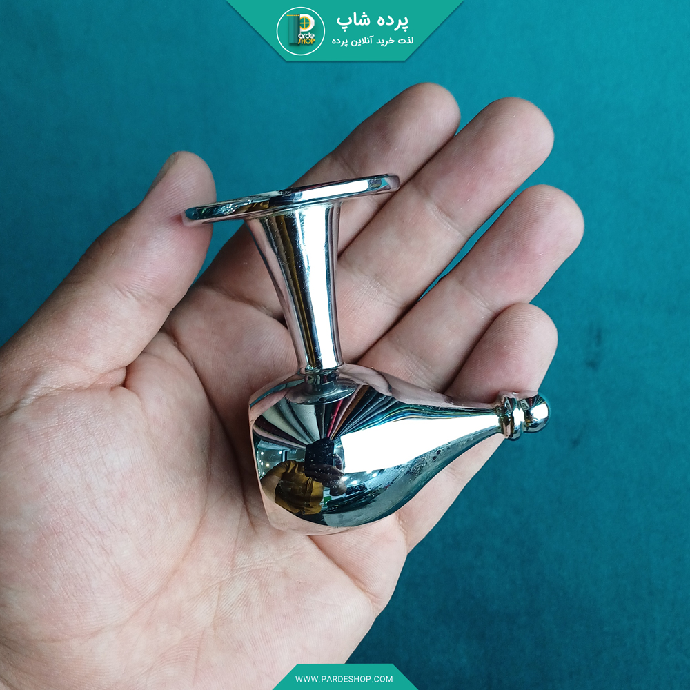 سری پایه دار استیل چوب پرده