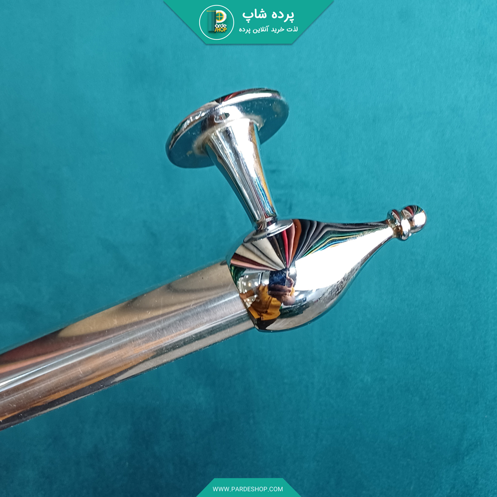 سری پایه دار استیل چوب پرده